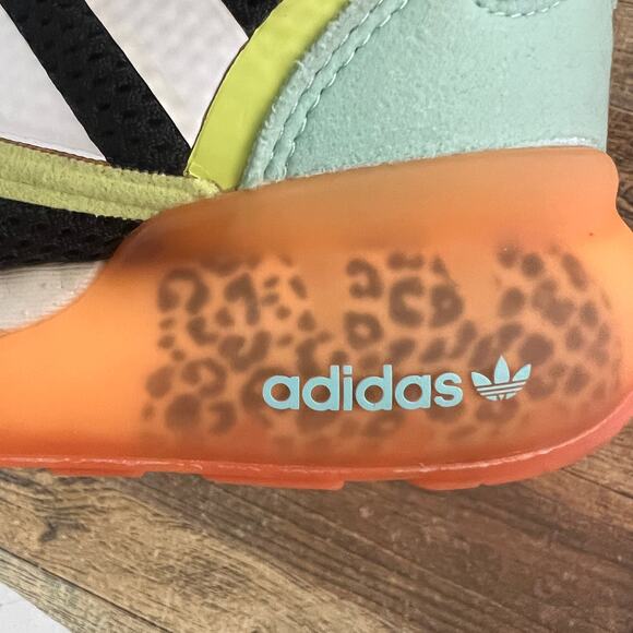 Adidas ZX 2K Boost FX6530 Black Multi-Color Leopard Sole Women’s Size 5 - Picture 11 of 12